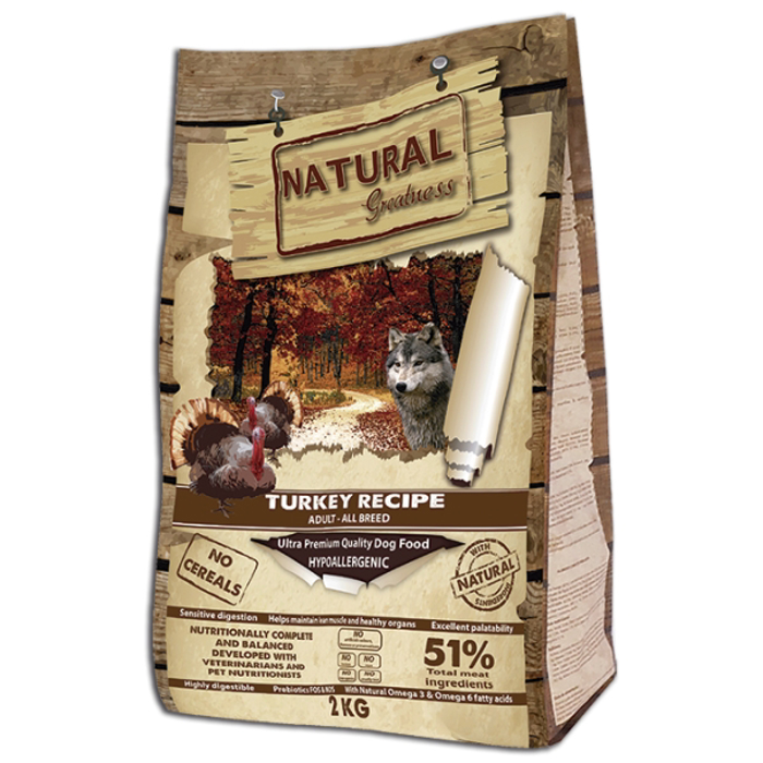 Natural Greatness Xira Trofi Skulou Gran-Free Turkey Adult All Breeds 2kg